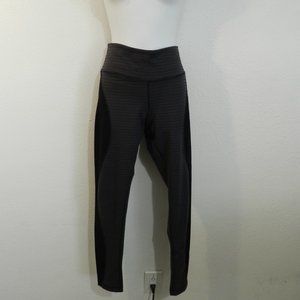 Lynx activewear textured curved colorblock, back zip pocket leggings